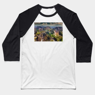 Landscape with Fagaras mountains in Romania Baseball T-Shirt